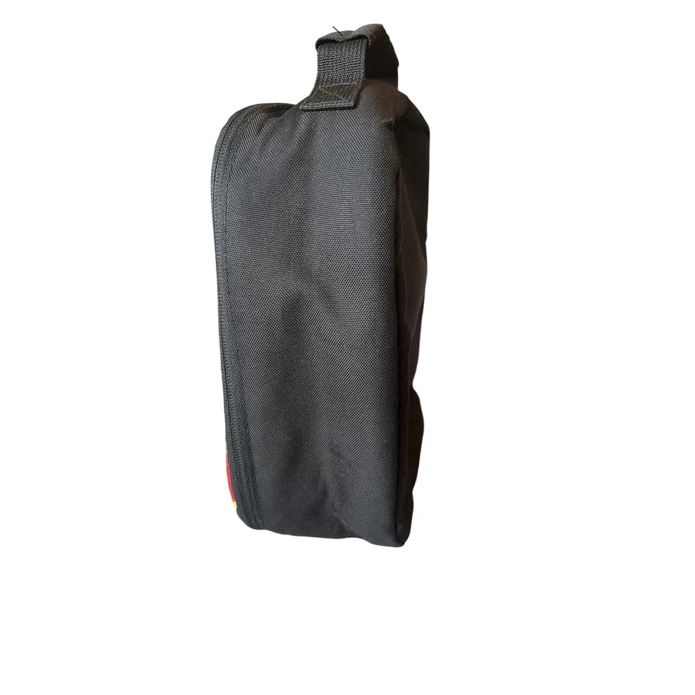 Hurley Pizza Print Insulated Lunch Bag Black Red Pepperoni‎ Graphic Snack Tote